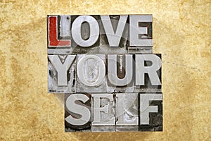 Love yourself phrase