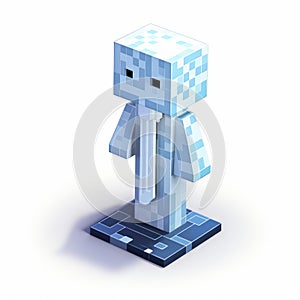 Lovecraftian Minecraft Guy Iceblock Figure - 3d Models Download photo