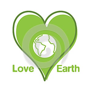 Loveearth. Vector illustration decorative design