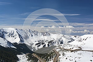Loveland Pass and Arapahoe Basin Ski Area in the Colorado Rockies