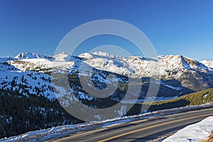 Loveland Pass and Hagar Mountain, Mount Trelease, The Citadel, Pettingell Peak, Mount Bethel, and Vasquez Peak in the Colorado