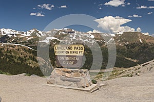 Loveland Pass Sign