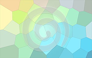 Lovely abstract illustration of pink, green and blue colorful Gigant hexagon. Nice background for your project. photo