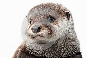 Lovely animal Otter - a young otter