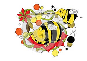 lovely animation mutants of elephants bees