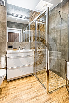 Lovely modern bathroom in a luxury apartament for rent