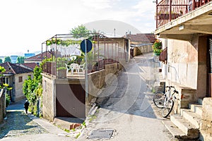 Lovely and authentic street of old mediterranean town