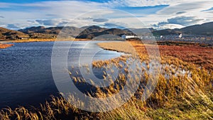 A lovely autumn landscape in the warm colours