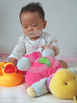 Lovely baby and toys