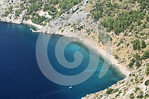 A lovely bay near Brela and Baska Voda in Dalmatia, Croatia