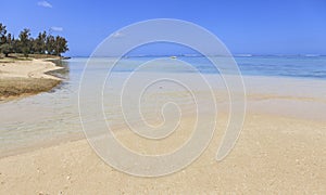 Lovely beach on mauritius island