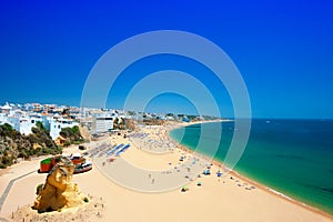 Lovely beach in old town Albufeira photo