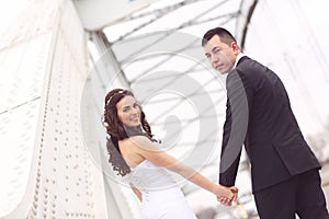 Lovely bride and groom