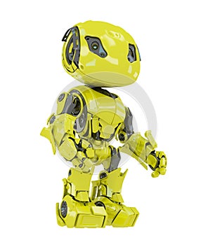 Lovely bright yellow android