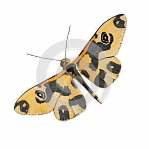 lovely buttterfly on white background