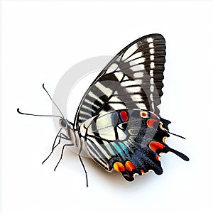 lovely buttterfly on white background