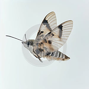lovely buttterfly on white background