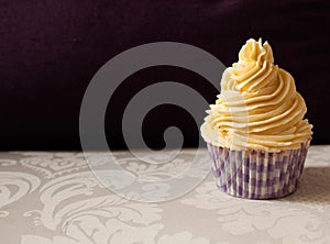 Lovely cupcake in purple