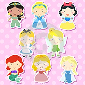 Lovely fairy tale characters set