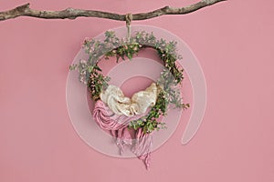 Lovely flower background for newborn baby, concept of newborn ba photo