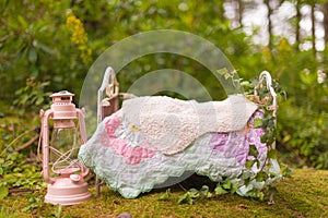 Lovely flower background for newborn baby, concept of newborn ba