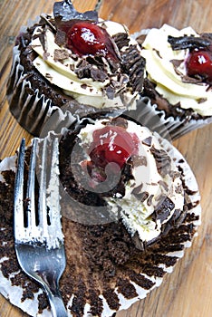 Lovely fresh chocolate cupcakes