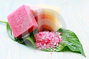 Lovely fruity soaps and bath salt