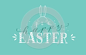 Lovely hand drawn easter designs with text \