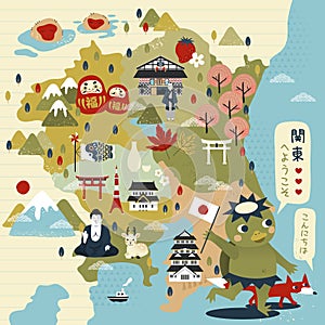 Lovely Japan travel map