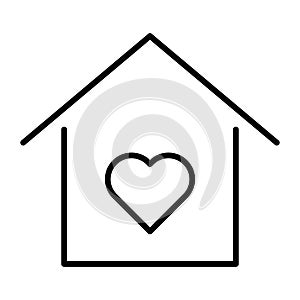Lovely line home icon