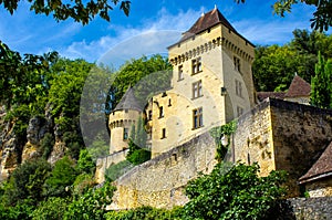 Lovely little castle hidden in the trees, Dordogne, France