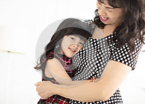 Lovely little girl with her grandmother