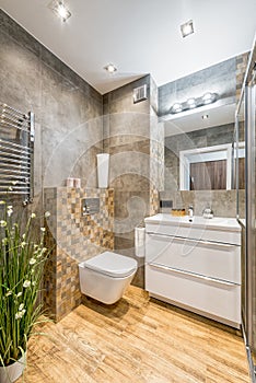 Lovely modern bathroom in a luxury apartament for rent