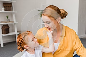 Lovely mother and daughter