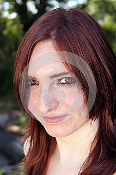 Lovely Redhead Outdoor Headshot (3)