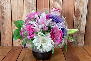 Lovely sentiment is expressed through flowers