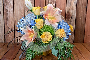 Lovely sentiment is expressed through flowers