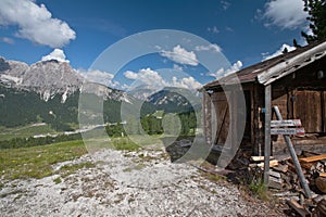 Lovely summer alpine scenery