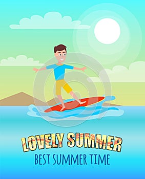 Lovely Summer Best Summertime Poster Surfing Sport