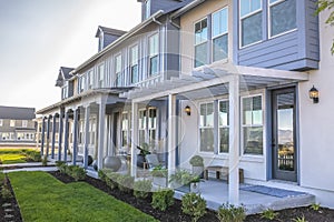 Lovely Townhouse in Daybreak Utah on a sunny day photo