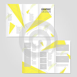 Lovely tri-fold brochure template design