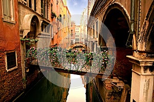 Lovely venetian bridge photo