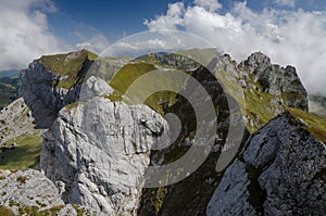 View to RoÃÅ¸kopf peak in Rofan Alps, 5 Gipfel ferrata, The Brandenberg Alps, Austria, Europe photo