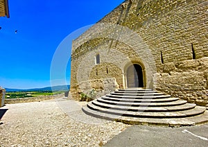 A lovely view of the village of Ansouis in  Provence region of Southern France