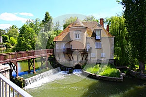 The lovely village of Moret-sur-Loing in in the Seine-et-Marne department in the ÃŽle-de-France region in north-central France.