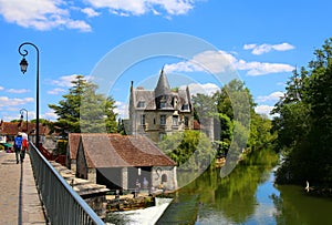 The lovely village of Moret-sur-Loing in in the Seine-et-Marne department in the ÃŽle-de-France region in north-central France.