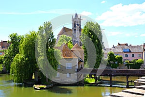 The lovely village of Moret-sur-Loing in in the Seine-et-Marne department in the ÃŽle-de-France region in north-central France.