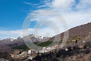 The lovely village of Pisoderi in Florina, Greece, on the mountains of West Macedonia