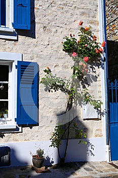 The lovely village of Samois-sur-Seine in in the Seine-et-Marne department in the ÃŽle-de-France region in north-central France