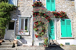 The lovely village of Samois-sur-Seine in in the Seine-et-Marne department in the ÃŽle-de-France region in north-central France